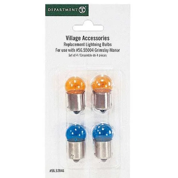 #524 Replacement Lightning Bulbs- (2)Yellow & (2)Blue
