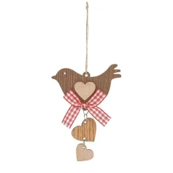 Bird With Hearts Orn