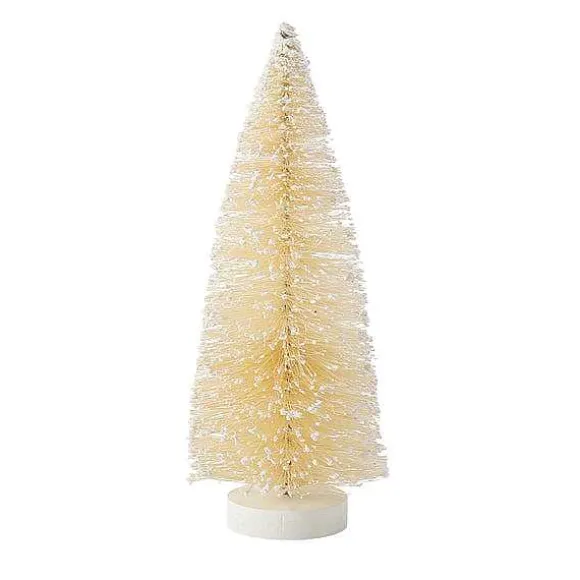 Cream Tree With Snow Glitter