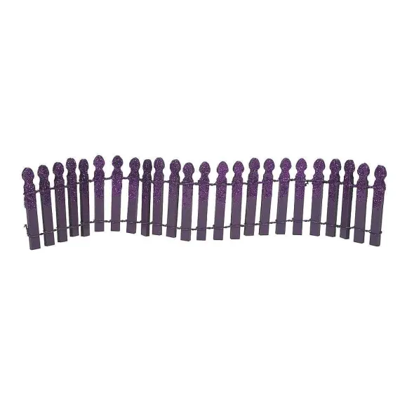 Ghoulish Purple Glitter Fence