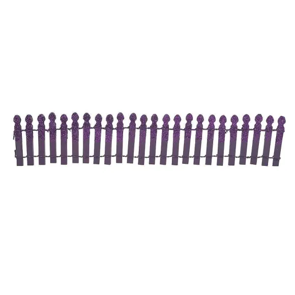 Ghoulish Purple Glitter Fence