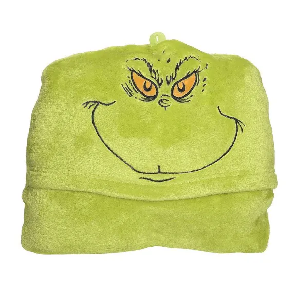 Grinch Hooded Blanket
