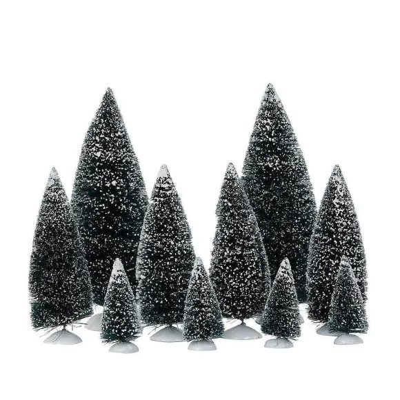 Landscape Trees Snow Road
