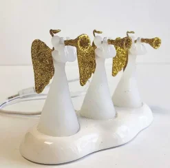 Lit Angel Trio Decor