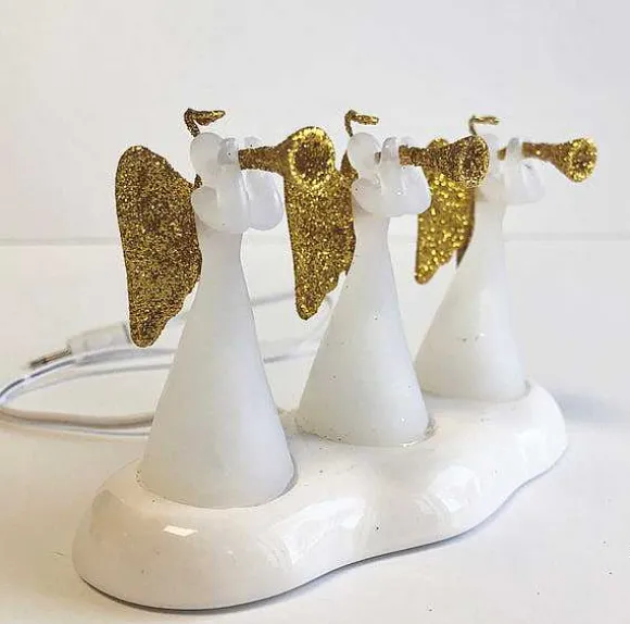 Lit Angel Trio Decor