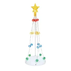 Lit Christmas Pole Tree