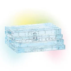 Lit Ice Castle Steps