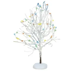 Lit White Frost Tree