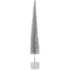 Med. Silver Glitter Spike Tree