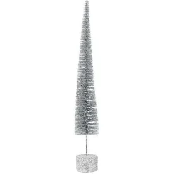 Med. Silver Glitter Spike Tree