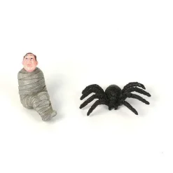 Mummy & Spider Set Of 2 With Magnets