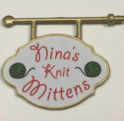 Nina's Mittens Sign