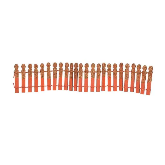 Pumpkin Orange Glitter Fence