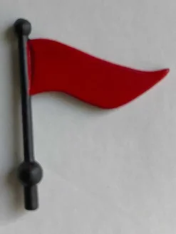 Red Flag W/ Black Pole