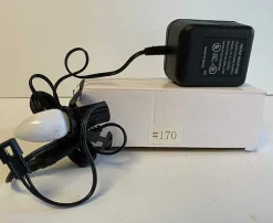 Replacement Adapter 12V Ac 700Ma Black W/Bulb And Male Aux Clip