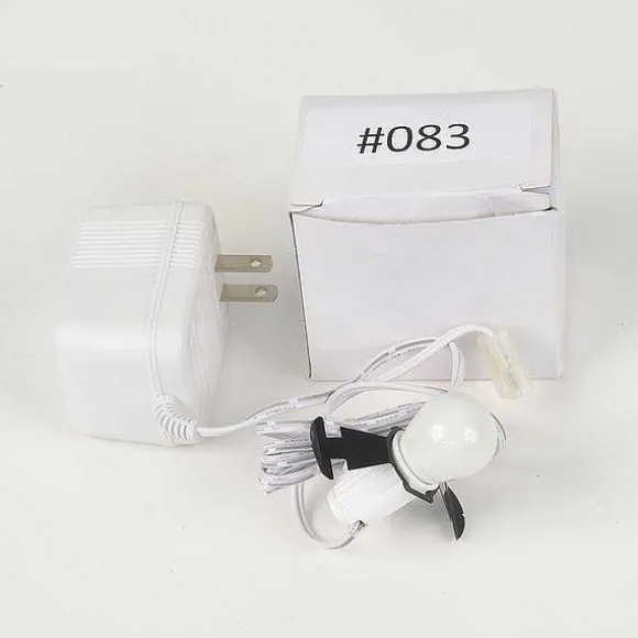 Replacement Adapter 3V Dc 800Ma White W/Light And Male Aux Clip