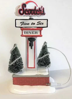 Scooter's Diner Lit Sign