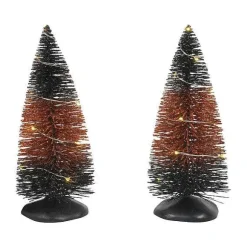 Trad'L Lit Hlwn Trees Set Of 2
